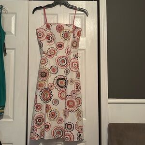 Jessica Howard, spaghetti strap, fully lined, floral fit & flair dress. Sz 8